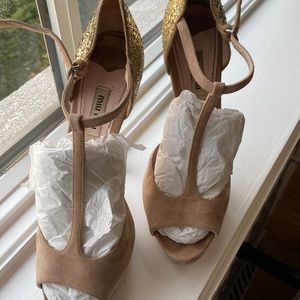 Womens sandals miu miu